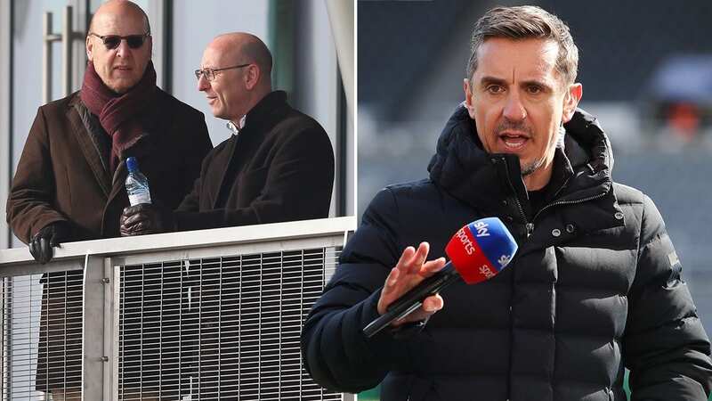 Gary Neville has urged the Glazers to leave Old Trafford (Image: Getty Images)