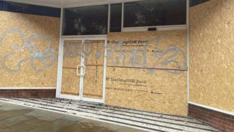 Several shops have been boarded up in Portland Walk, Barrow-in-Furness (Image: NWE Mail / SWNS)
