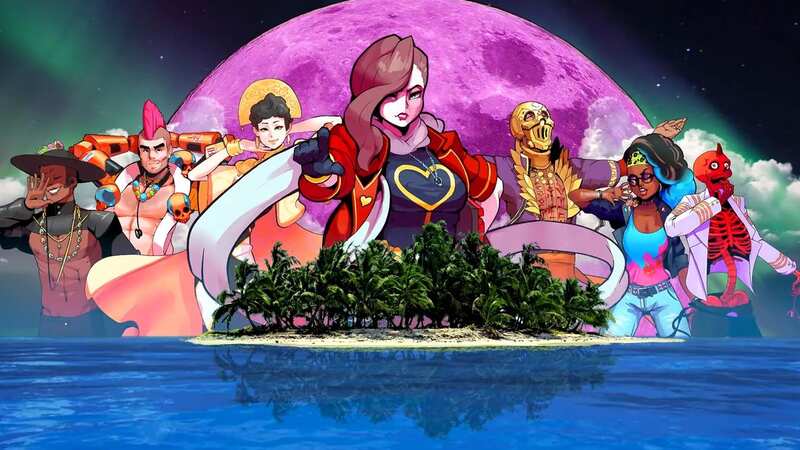 The stylish murder mystery title Paradise Killer arrives on PS Plus Extra and Premium next week (Image: Kaizen Game Works)