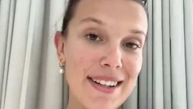 Millie Bobby Brown showed off her new ring following her engagement to Jake Bongiovi (Image: Instagram)
