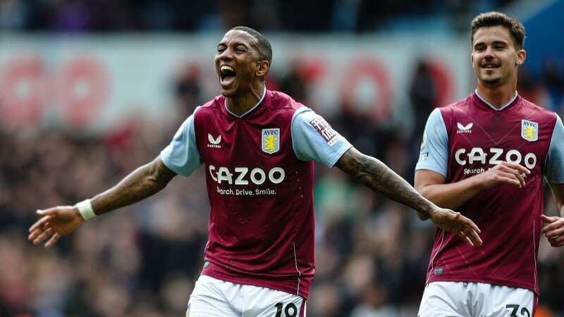 Ashley Young of Aston Villa (18) and teammate Leander Dendoncker celebrate during the win over Newcastle (Image: 2023 Newcastle United)