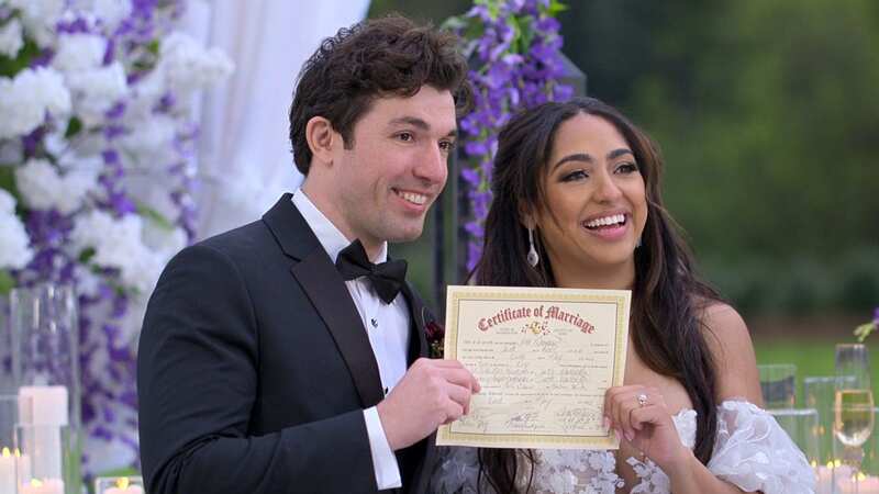 Zack and Bliss managed to tie the knot after he initially chose Irina (Image: COURTESY OF NETFLIX)