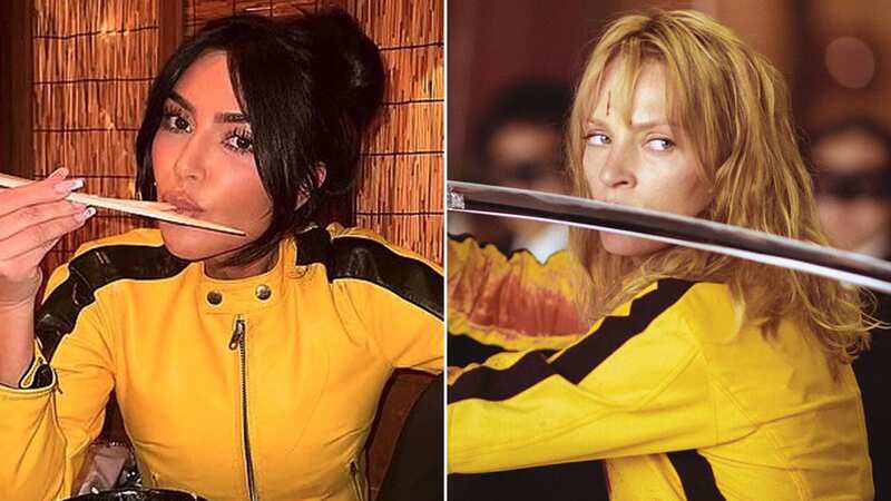 Kim Kardashian channels inner Kill Bill as she poses in Japanese restaurant