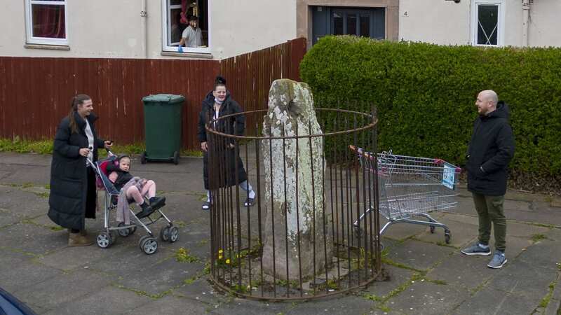 The ancient monument is hidden in an Edinburgh housing estate (Image: Katielee Arrowsmith / SWNS)