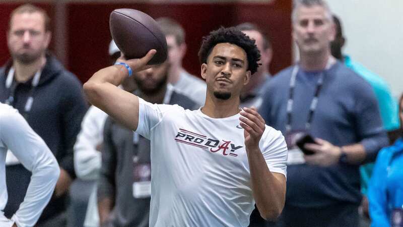 Bryce Young is expected to be drafted by the Carolina Panthers with the first overall pick next week (Image: Vasha Hunt/AP/REX/Shutterstock)
