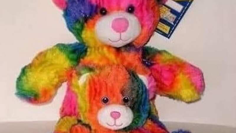 The bear has a recording of the child