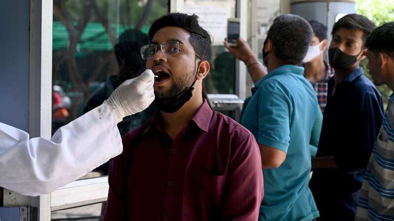 The new Covid Arcturus strain is widespread in India (Image: Hindustan Times via Getty Images)