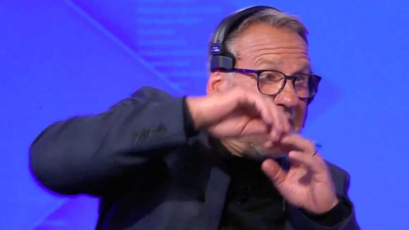 Paul Merson responded amusingly to the miss (Image: Sky Sports)