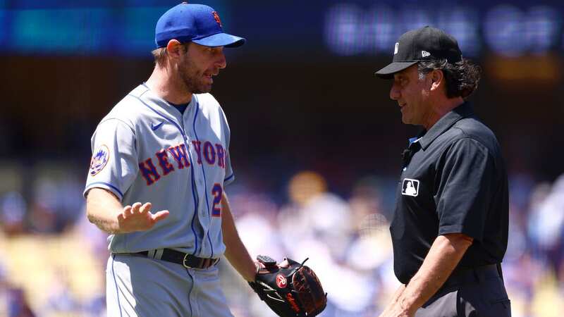 Max Scherzer gave up no runs against the Los Angeles Dodgers before he was ejected (Image: Ashley Landis/AP/REX/Shutterstock)