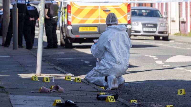 Forensics are now working at the scene on Ismay Street, Walton following the attack (Image: Liverpool Echo)