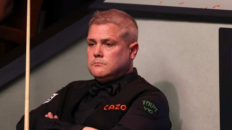 Robert Milkins faced Joe Perry in round one at the Crucible. (Photo by George Wood/Getty Images)