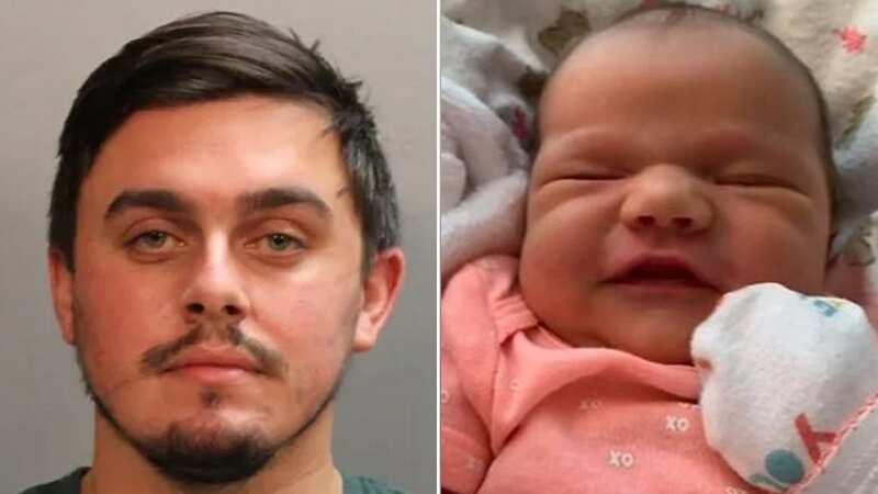 Steven Michael Strahm, 30, was jailed for 23 and a half years for killing his baby daughter Scarlet Blair Strahm (Image: Jacksonville Sheriff
