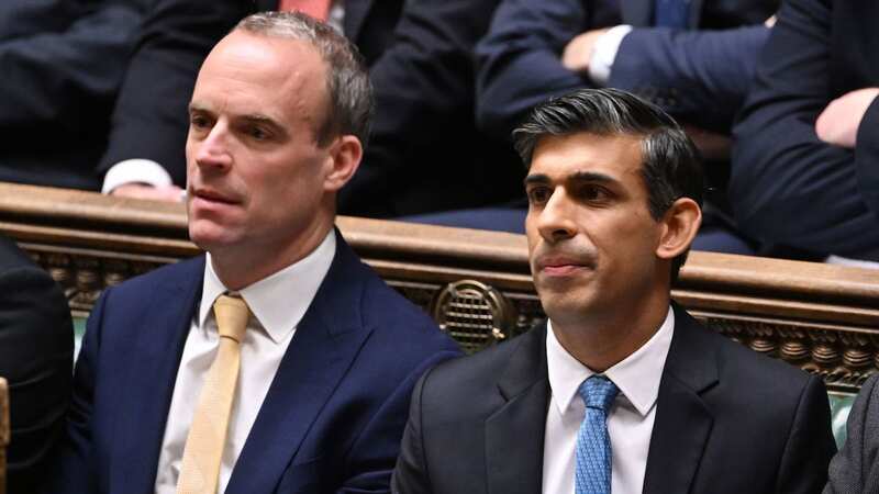 Labour have called out Rishi Sunak for allowing Dominic Raab to quit (Image: PA)