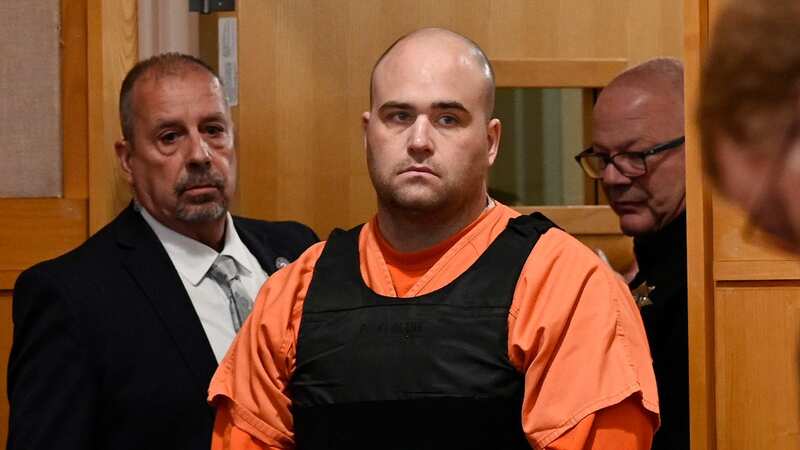 Joseph Eaton, the suspect in a shooting spree in Maine, enters the court for his arraignment in West Bath, Maine (Image: AP)