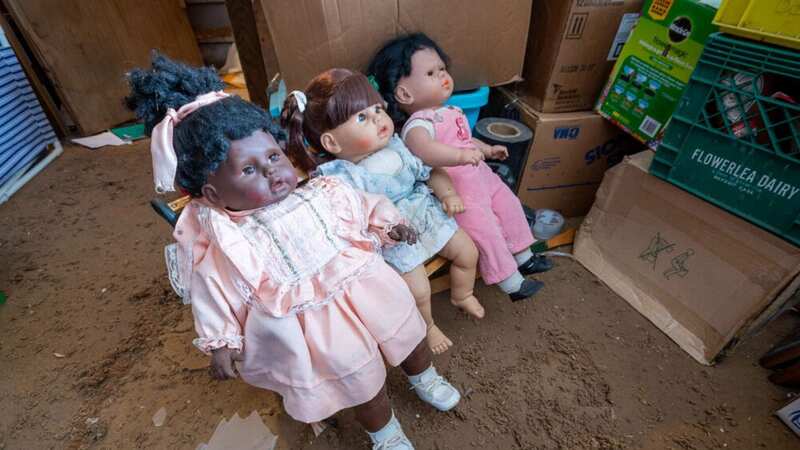An abandoned home in Toronto is full of homemade and collectable dolls (Image: Jam Press/Freaktography)