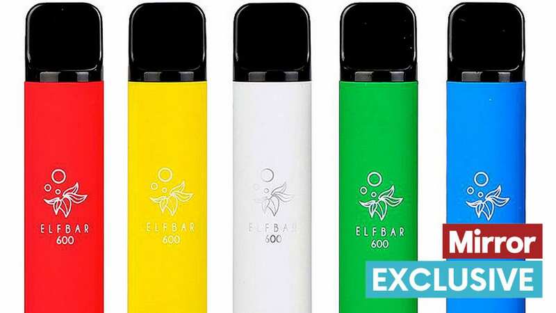 The ELFBAR 600 vape at the centre of the row (Image: handout)