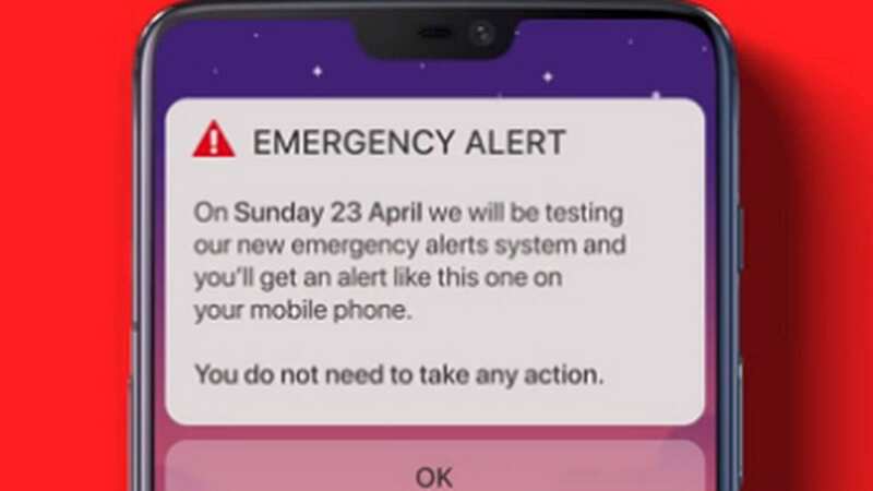 The emergency alert is set to go off at 3pm Sunday (Image: GOV.UK)