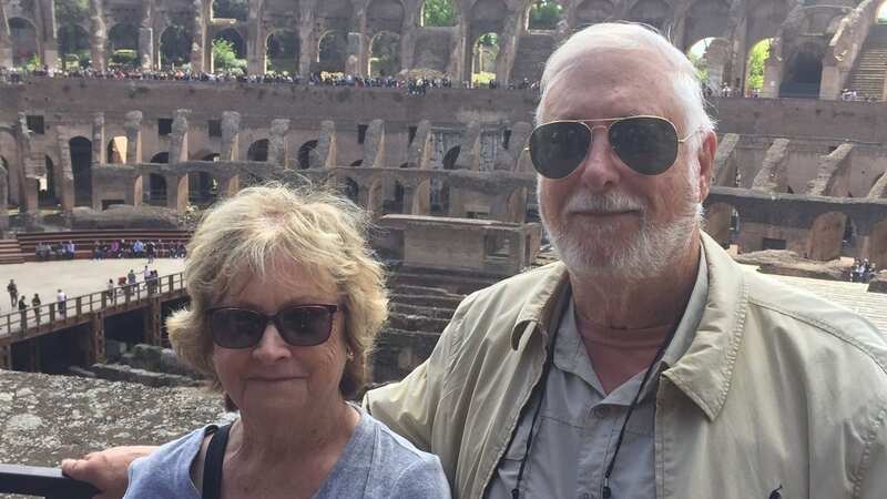 The couple were on a cruise when Robert tragically died (Image: Facebook)