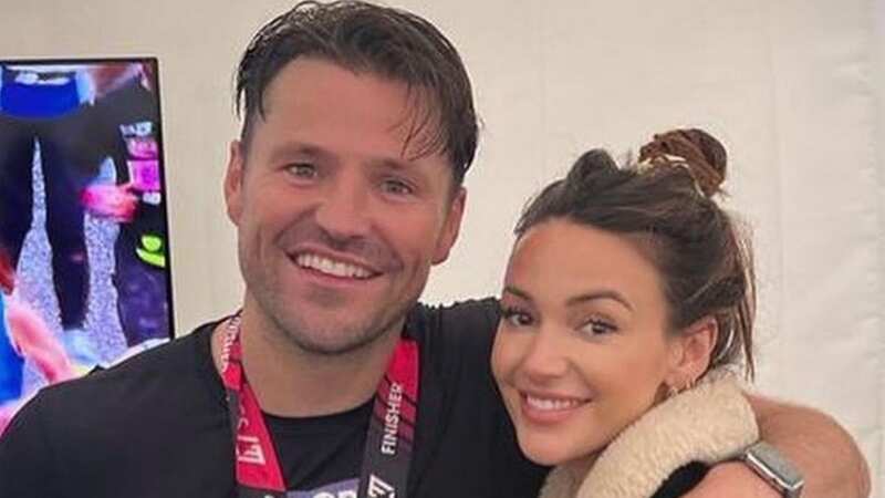 Michelle Keegan all smiles as she supports husband Mark Wright at London Marathon (Image: Instagram)