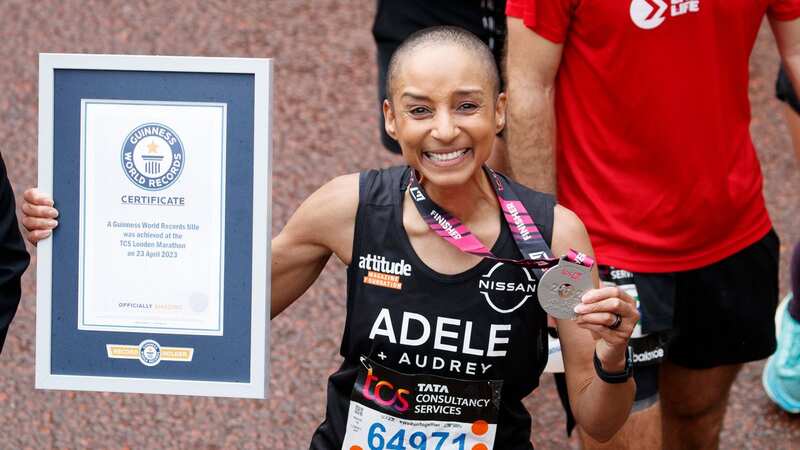 Adele Roberts breaks world record as she completes London Marathon with a stoma bag (Image: Getty Images)