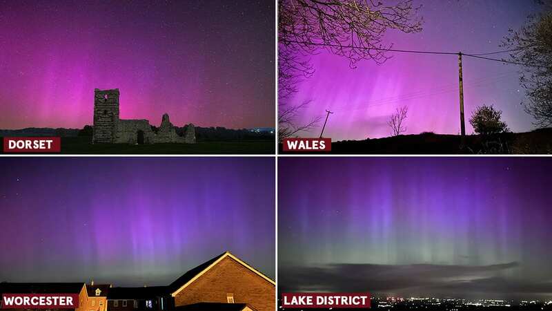 Northern Lights were spotted in Penzance, Cornwall (Image: Twitter)
