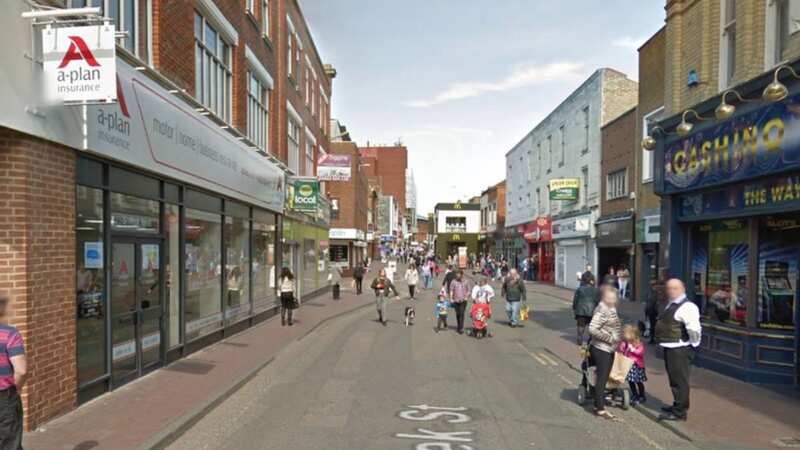 Police swarmed Maidstone after reports of a person with a gun (Image: Google)