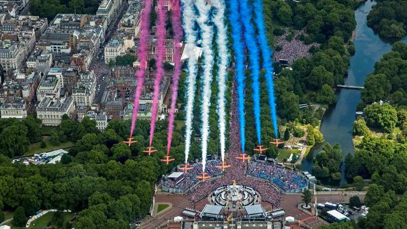 The restrictions are in place because of the Red Arrow flypast (Image: PA)