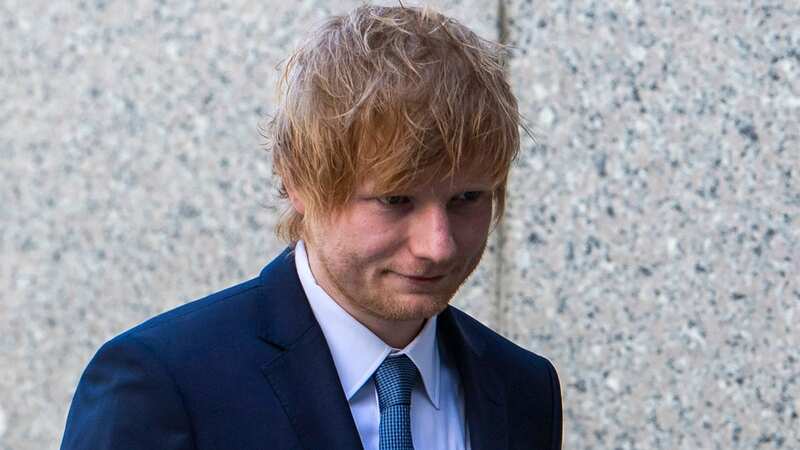Ed Sheeran was seen arriving at the court (Image: AP)