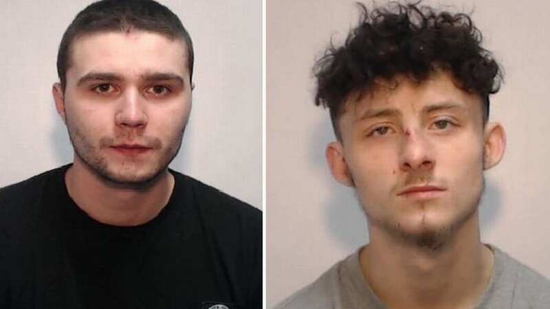 Carl Hart, 28, and Nyle Creegan, 21, were sentenced to three years, eight months in prison (Image: GMP)