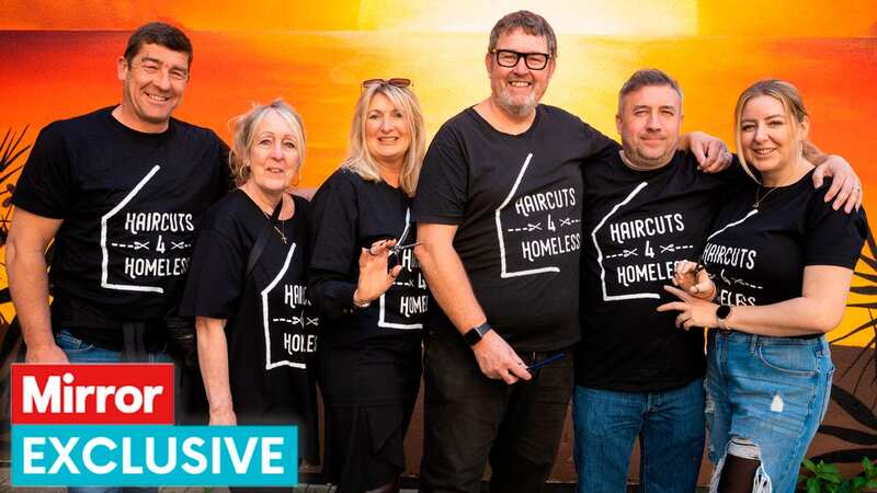 The Haircuts4Homeless team (Image: Neil Phillips Photo and Film Ltd)