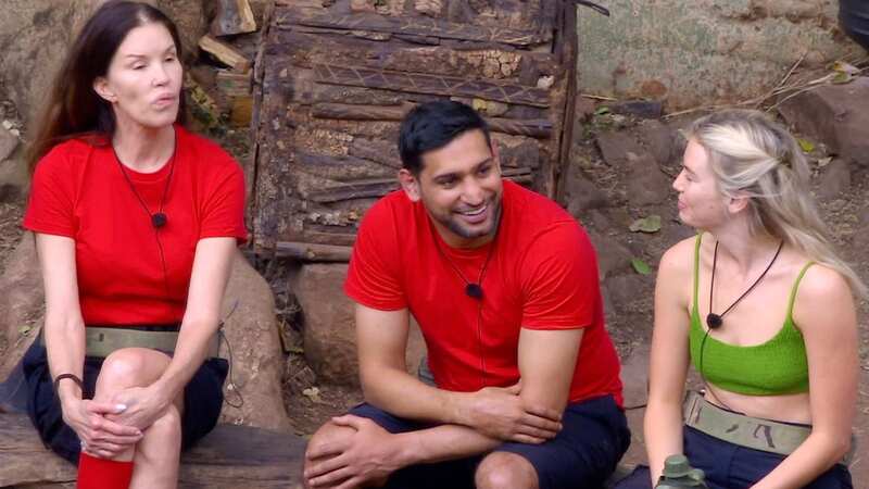 Janice with campmates Amir Khan and Georgia Toffolo (Image: ITV/REX/Shutterstock)