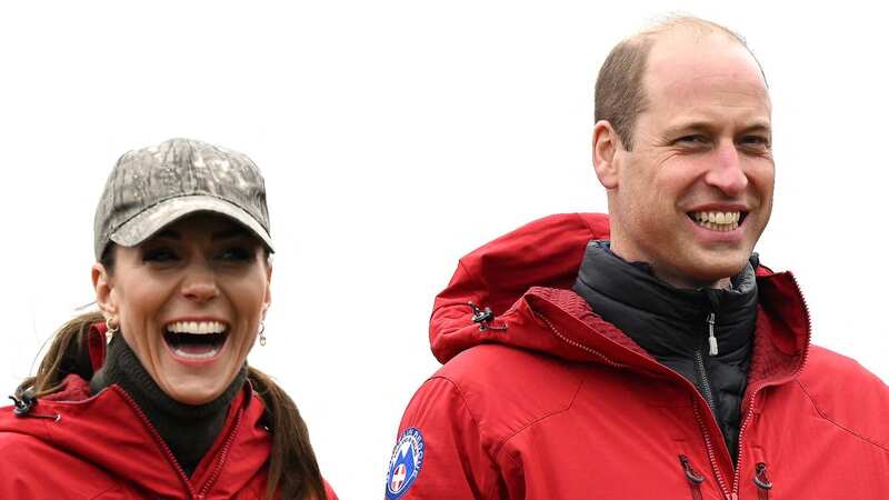 Prince William and Kate met mountain rescue volunteers in South Wales yesterday (Image: POOL/AFP via Getty Images)