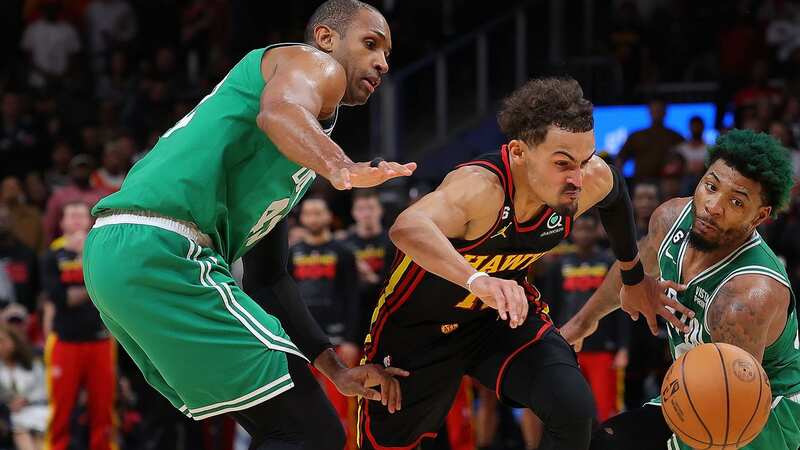 Al Horford and the Boston Celtics finally saw off the Atlanta Hawks to advance in the NBA Play-Offs (Photo by Kevin C. Cox/Getty Images)