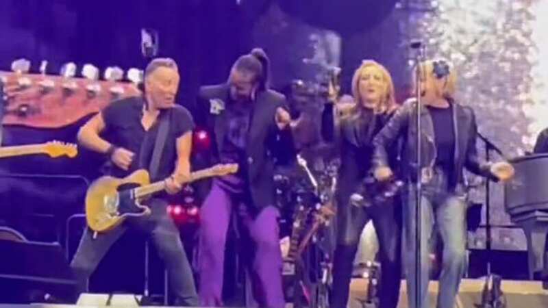 Michelle Obama wows fans as she performs on-stage with Bruce Springsteen