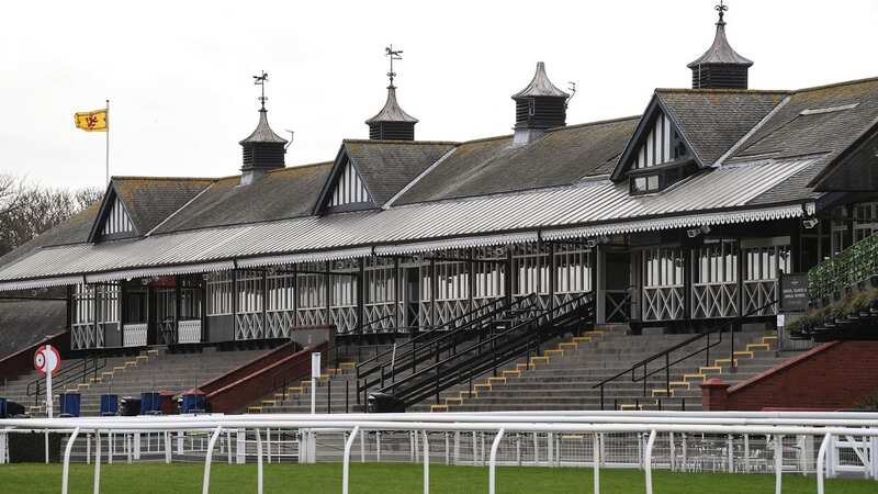 MUSSELBURGH, SCOTLAND - FEBRUARY 13: A general view of the stands at Musselburgh racecourse following meetings being cancelled due to an equine flu outbreak on February 13, 2019 in Musselburgh, Scotland. British horse racing resumed today following an outbreak of equine flu which stopped the sport for six days. (Photo by Jeff J Mitchell/Getty Images)