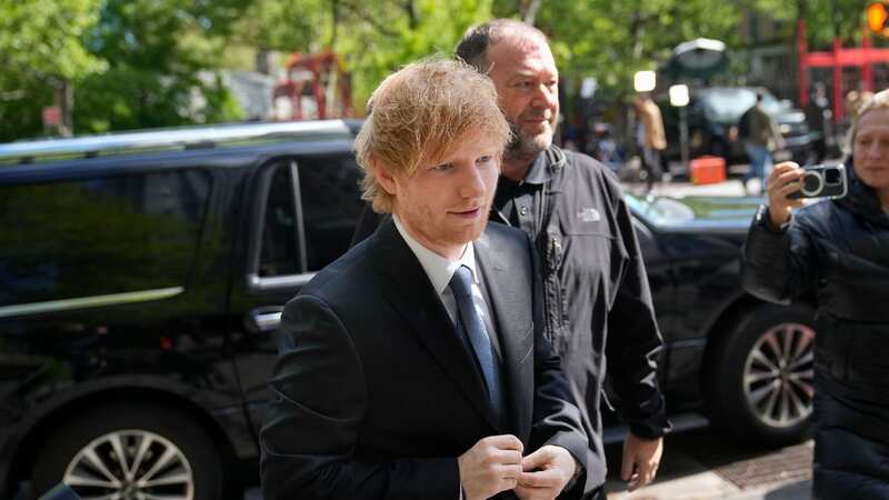 Ed Sheeran arrives at New York Federal Court as proceedings continue in his copyright infringement trial (Image: John Minchillo/AP/REX/Shutterstock)