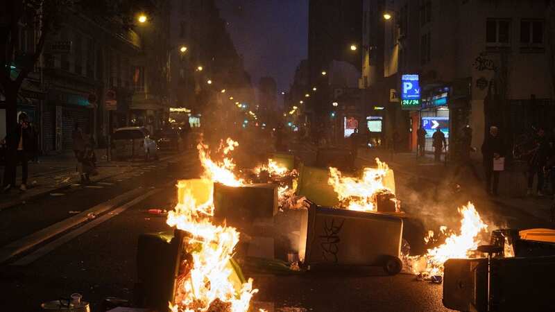 Protesters in Paris are setting fire to the streets (Image: Guillaume Pinon/NurPhoto/REX/Shutterstock)