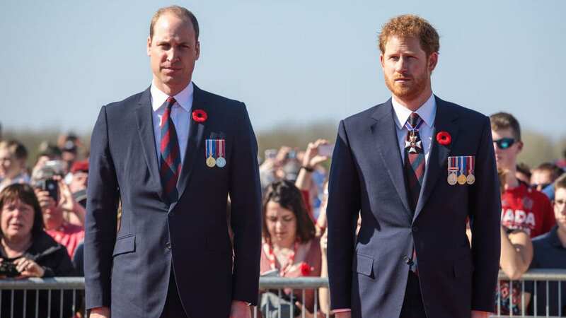 Prince William and Harry pictured in Vimy, France in April 2017 (Image: Getty Images)
