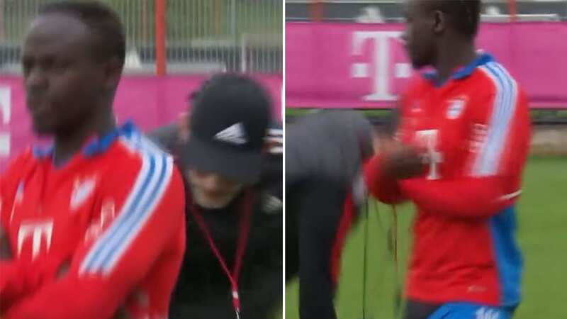Thomas Tuchel teased Sadio Mane in training (Image: Bayern Munich)