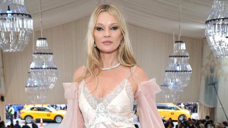 Kate Moss looked angelic in a pale pink number at The Met Gala 2023 (Image: Getty Images for The Met Museum/)