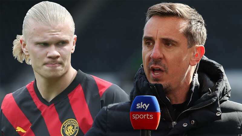 Neville names three strikers that remind him of "powerhouse" Haaland