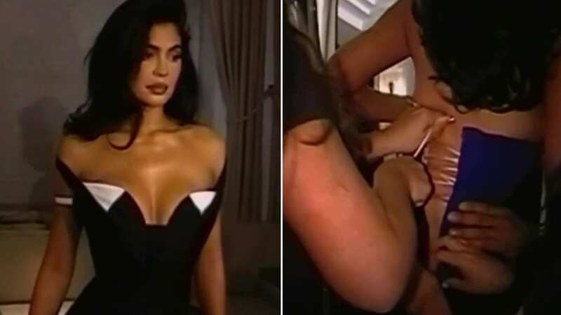 Kylie Jenner bashed for squeezing into tiny dress after beauty standards comment (Image: Instagram)