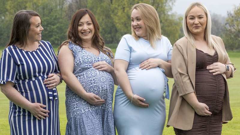 L-R Sisters Kerry-Anne Thomson (41), Jay Goodwillie (35), Kayleigh Stewart (29) and Amy Goodwillie (24) (Image: Katielee Arrowsmith SWNS)