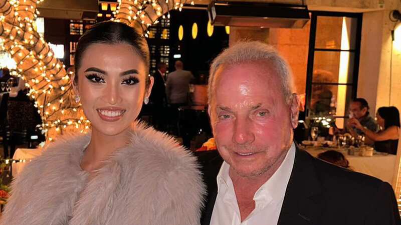 Vietnamese model, Co Ngan, 29, with her fiance and American billionaire Wynn Katz, 75 (Image: Newsflash)