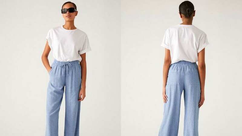 The wide leg trousers are perfect for keeping you cool this summer