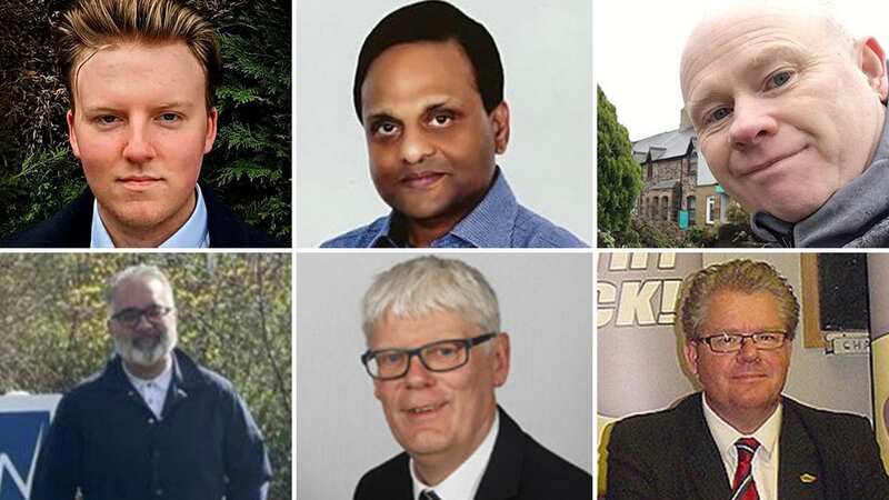 Candidates for the local elections originally put forward by the Tories - some of have since been suspended or kicked out of the party