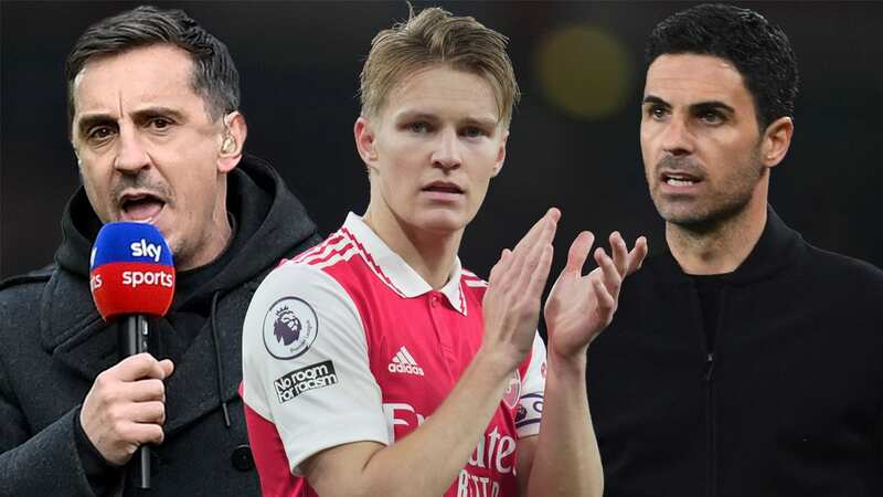 Arteta and Arsenal star make telling Martin Odegaard comments after Neville dig