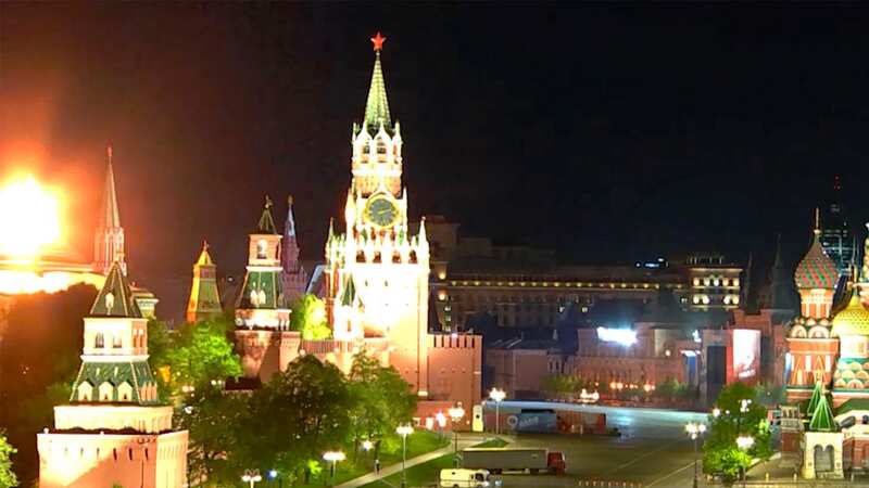 Moment drone explodes at Kremlin as Russia claims Ukraine has attacked Moscow