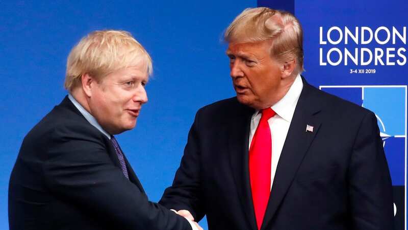 Ex-PM Boris Johnson with the former US President Donald Trump (Image: POOL/AFP via Getty Images)