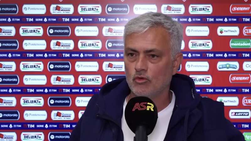 Jose Mourinho made his feelings clear (Image: AS Roma)